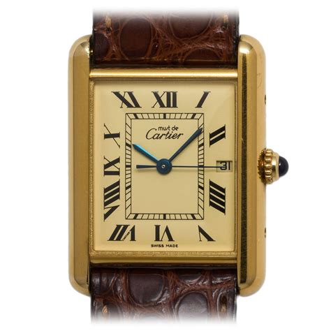 second hand must de cartier watches|must de cartier watch quartz.